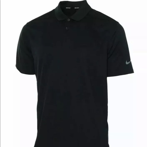 NEW 2019 NIKE DRI FIT SOLID GOLF POLO BLACK SMALL - Picture 1 of 4